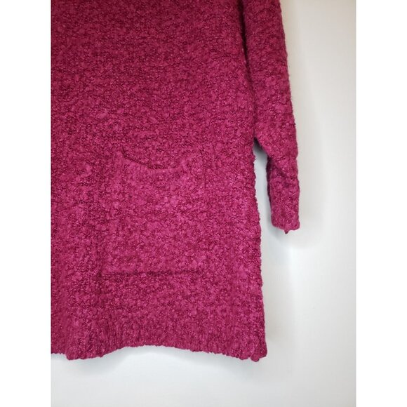 Vtg Sterling Harris Womens Sz M Sweater Long Sleeve Turtleneck Magenta Pullover - Picture 3 of 6